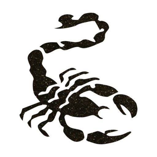 Csillámtetoválás sablon 5x5 cm-es  - Skorpió 461