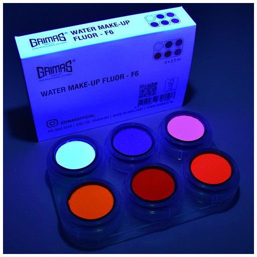 Grimas  UV Fluor  6 színű arcfesték készlet