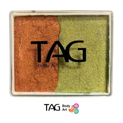 TAG csíkos arcfesték PEARL COPPER & PEARL BRONZE GREEN 50gr