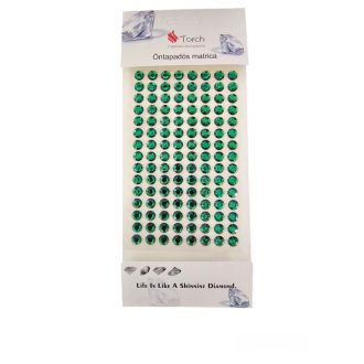Strasszkő 8mm Smaragd zöld 120db/cs