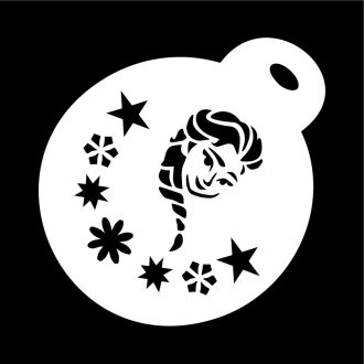 Arcfestő sablon - Elza minta