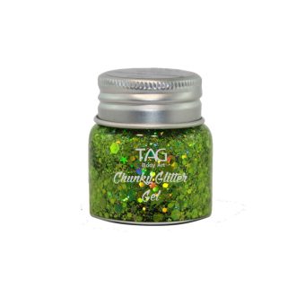 TAG Chunky Glitter Gel Green - Zöld 20gr