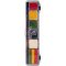 PXP 6 alapszín paletta 5 x 3 és 1 x 6 gramm rasta csíkos + ecsettel
