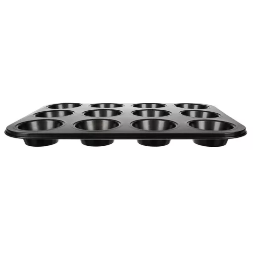 Teflon Muffin Sütő Tepsi + 12 db Szilikon Forma
