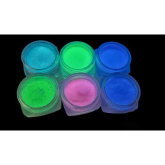 UV  csillámpor 6  darabos készlet 