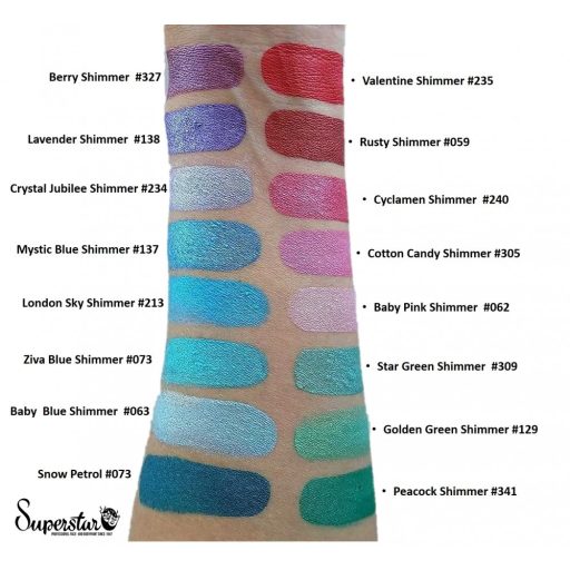 Superstar arcfesték - London égkék gyöngyház 45g /London sky blue (shimmer) 213/