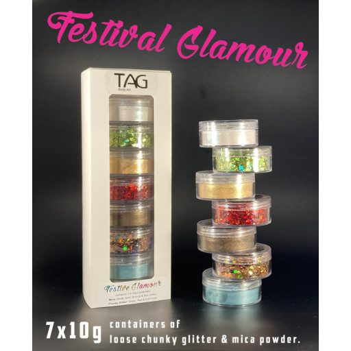 TAG Festival Glamour - Mica Powder & Chunky Glitter Pack 