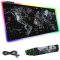 RGB Gamer Egérpad LED XXXL – Térkép Designnal