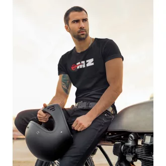 MZ logo póló, Motorradwerke Zschopau póló, retró motoros ajándék, veterán motor póló, NDK motoros ruházat,