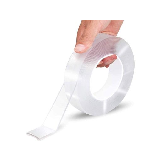 Erős kétoldalas átlátszó nano ragasztószalag, 5m
