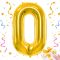 0-ás Számú Fólia Lufi – Arany 66 cm