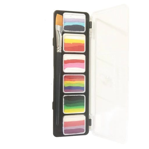 PXP 6x6 gramm csíkos paletta 6-os lapos ecsettel 43698