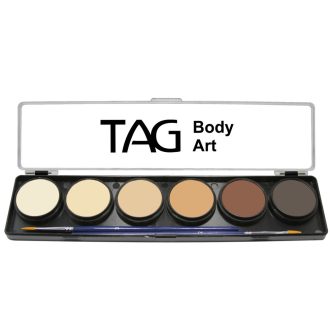 TAG SKIN COLOUR PALETTA + 2 ecset 6x10gr