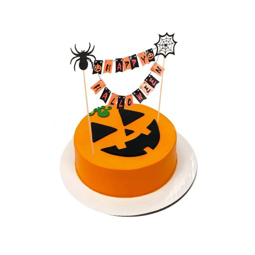 Halloween parti süti, torta girland dekoráció