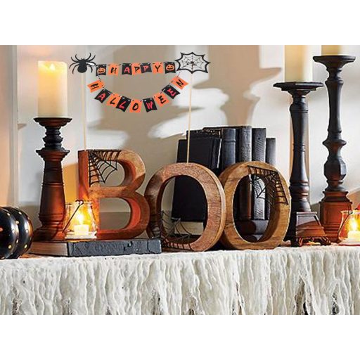 Halloween parti süti, torta girland dekoráció