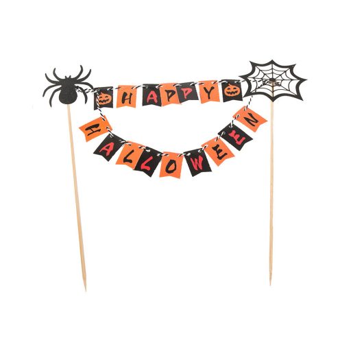 Halloween parti süti, torta girland dekoráció