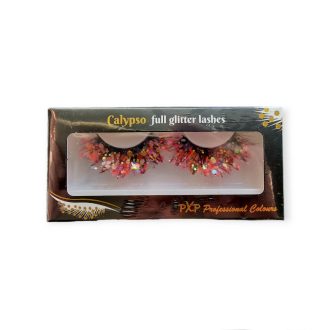   PXP Candy Luminous Chunky csillámos szempillák Calypso stílusú pink sárga 41424