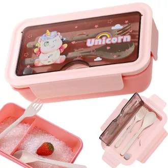 Rekeszes uzsonnás doboz 1L – szivárgásmentes bento box