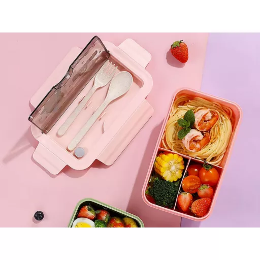 Rekeszes uzsonnás doboz 1L – szivárgásmentes bento box