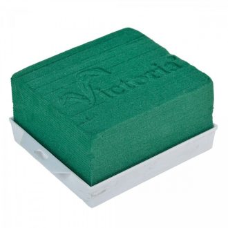 Vizes tűzőhab port mini fehér tálban