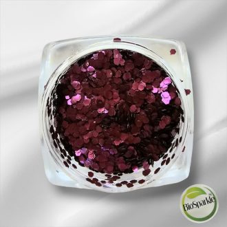 Kozmetikai Chunky Bio csillám Fuchsia 