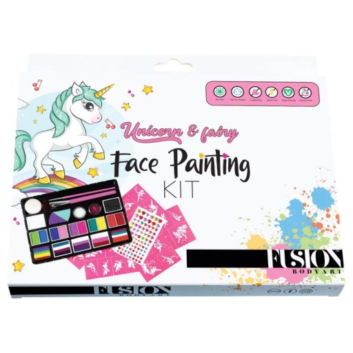 Fusion Body Art  Unicorn & Fairy arcfestés készlet -  Face Painting Kit