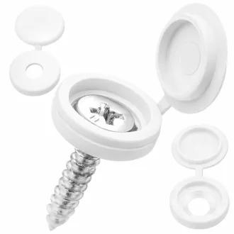 Csavartakaró Kupak Szett - Fehér 100db/cs
