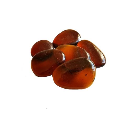 Dekor üvegkavics borostyán 40 mm 500gr