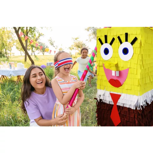 SpongyaBob Kockanadrág alakú színes party pinata szülinapi zsúrra