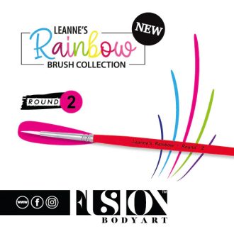 Leanne's Rainbow kerek arcfestőecset 2-es
