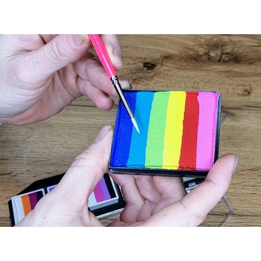 Leanne's Rainbow kerek arcfestőecset 2-es