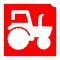 4x4cm Csillámtetoválás sablon 18 Traktor 