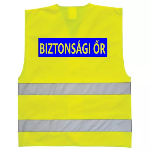 LÁTHATÓSÁGI BIZTONSÁGI MELLÉNY - BIZTONSÁGI ŐR