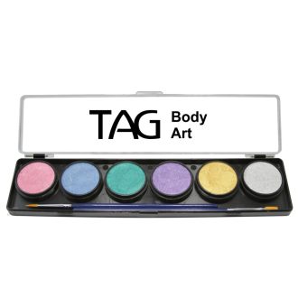 TAG GYÖNGYHÁZ SZÍNEK PALETTA + 2 ecset 6x10gr