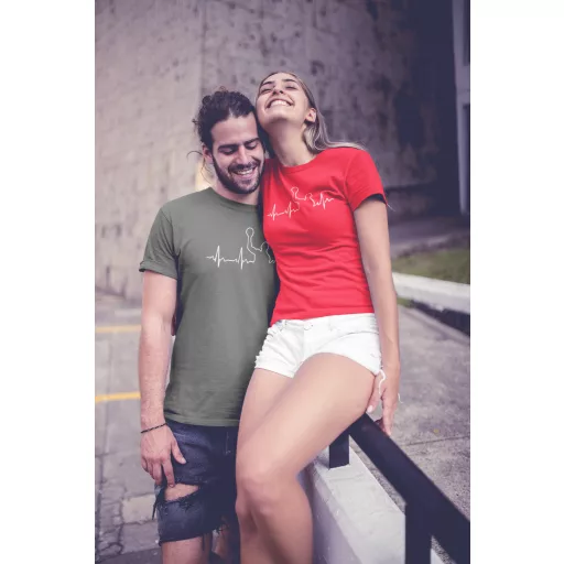 Vízilabda EKG mintás póló, water polo póló, vicces vízilabda ajándék, sportos EKG póló