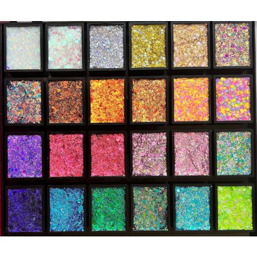 Fusion Glitter csillámkrém  Magic Sparkles 24 színű paletta