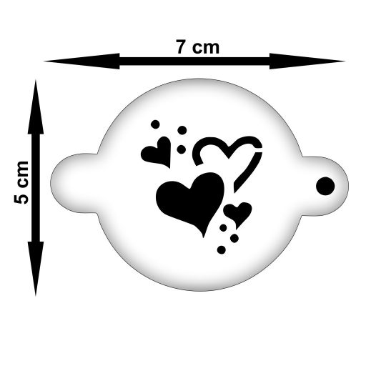 Arcfestő mini sablon szett 6db/cs