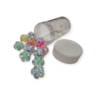 Virág színes gyöngyök 12mm