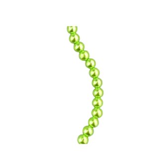 Viaszgyöngy füzér, kiwi zöld 80cm (6 mm szemek)