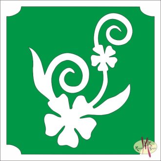   Mk Body Deco Csillámtetoválás sablon 5x5 cm-es  - Virág 466