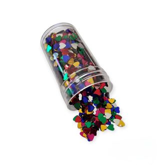 Flitter szívek - multicolor