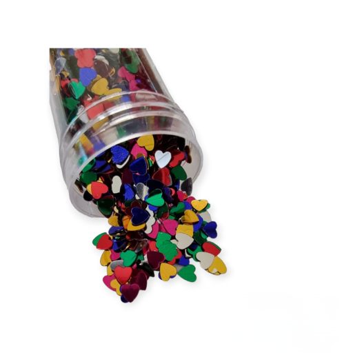 Flitter szívek - multicolor