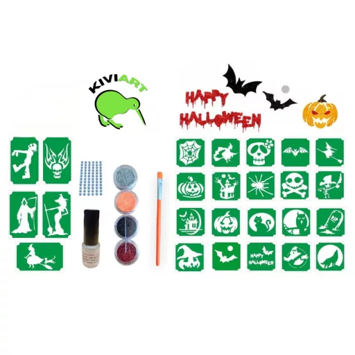 Csillámtetoválás Halloween készlet az MK Bazárt webáruházból.