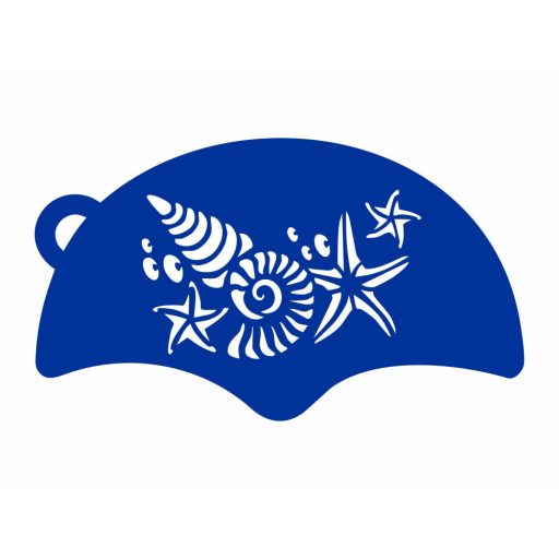 Arc és testfestő sablon - Tenger gyümölcsei