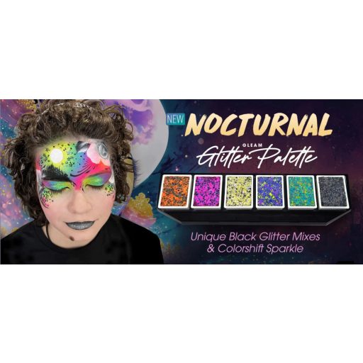 VIVID Glitter csillámkrém Nocturnal 6 színű paletta