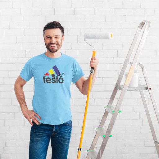 Egyedi festő póló – Kényelmes viselet szobafestőknek és dekoratőröknek