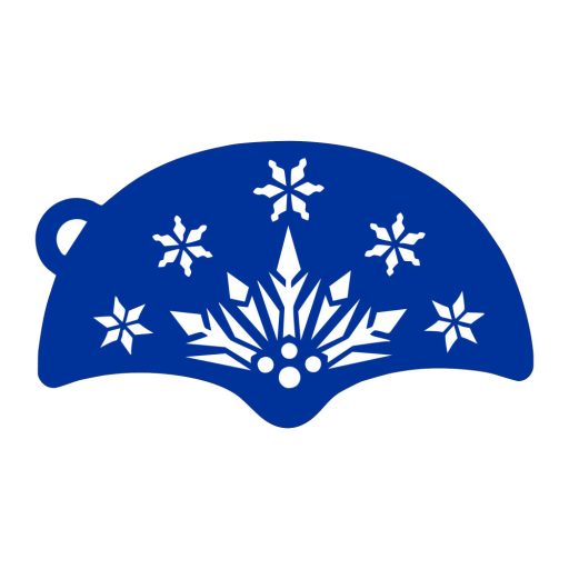 Festősablon - Jégkirálynő minta
