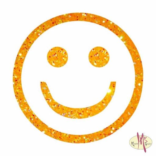 5x5 cm-es Csillám tetoválás sablon - Emoji, Smiley 6