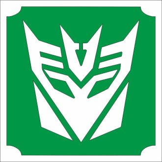   Csillámtetoválás sablon 5x5 cm-es  - Transformers autobot 9