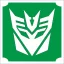 Csillámtetoválás sablon 5x5 cm-es  - Transformers autobot 9